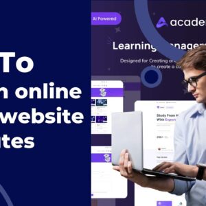 How to create an online course website in minutes like Udemy with Academy LMS script