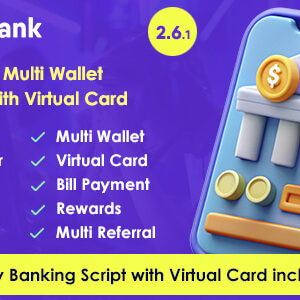 Digibank - Advanced Multi Wallet Digital Banking System with Virtual Card and Rewards